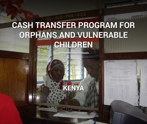 Cash Transfer Program for Orphans and Vulnerable Children