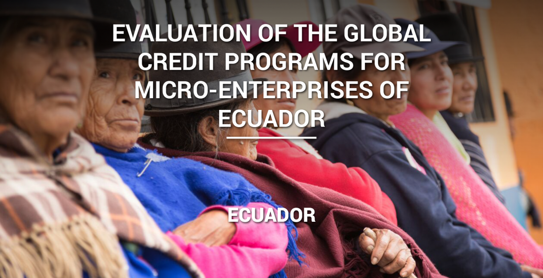 Evaluation of the Global Credit Programs for Micro-Enterprises of Ecuador