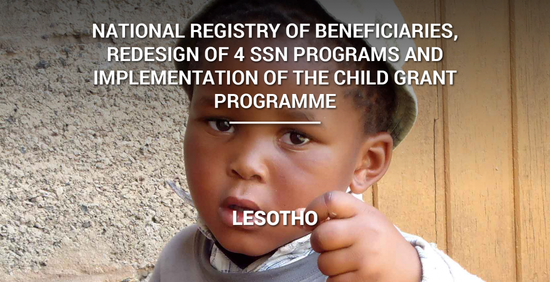 National Registry of Beneficiaries, Redesign of 4 SSN Programs and Implementation of the Child Grant Programme